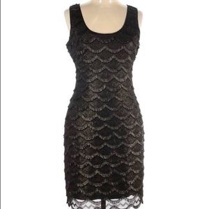 Black and gold cocktail dress. Like new!